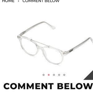 BNWT Quay Comment Below Blue Lenses Glasses